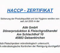 HACCP Certificate