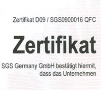 SGS Certificate